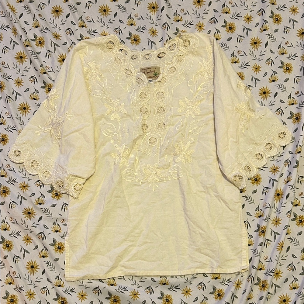 Guayabera YAAKUN 100% Natural Made in Mérida, Yucatán, Mexico